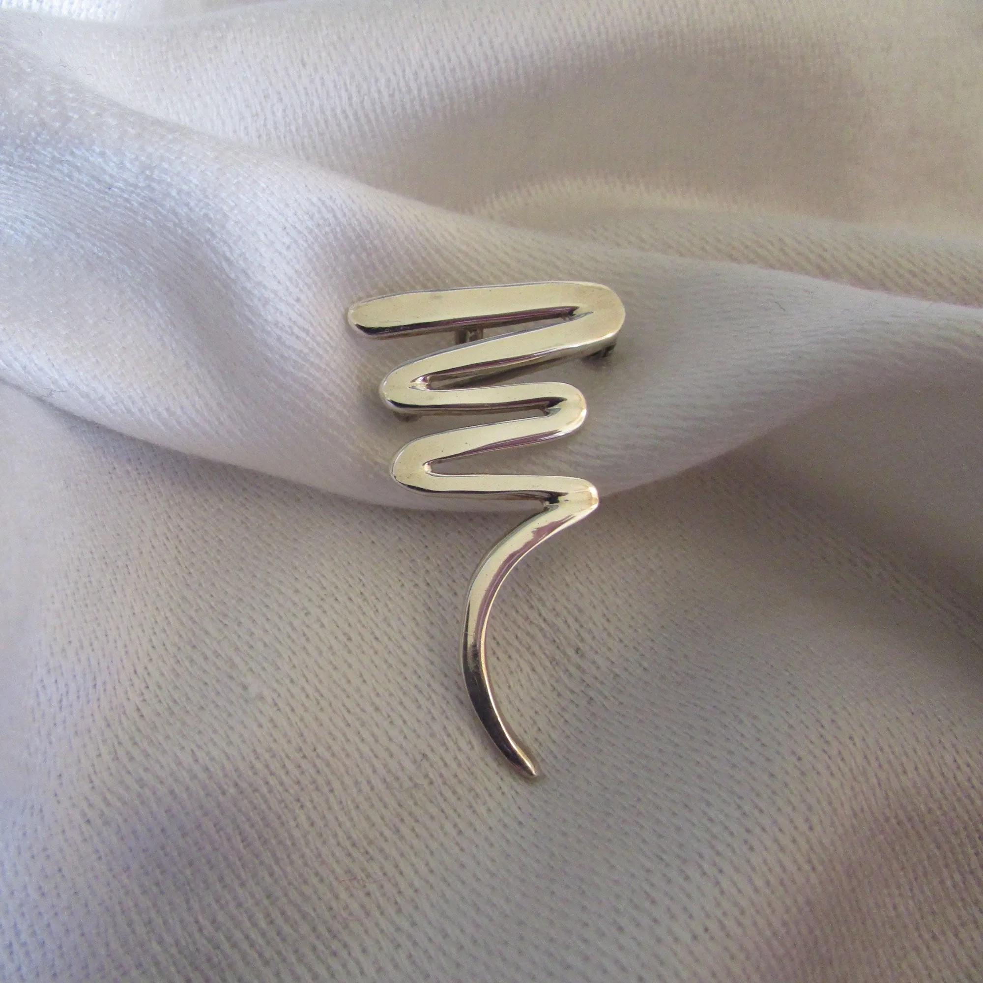 Vintage Squiggle Pendant & Brooch