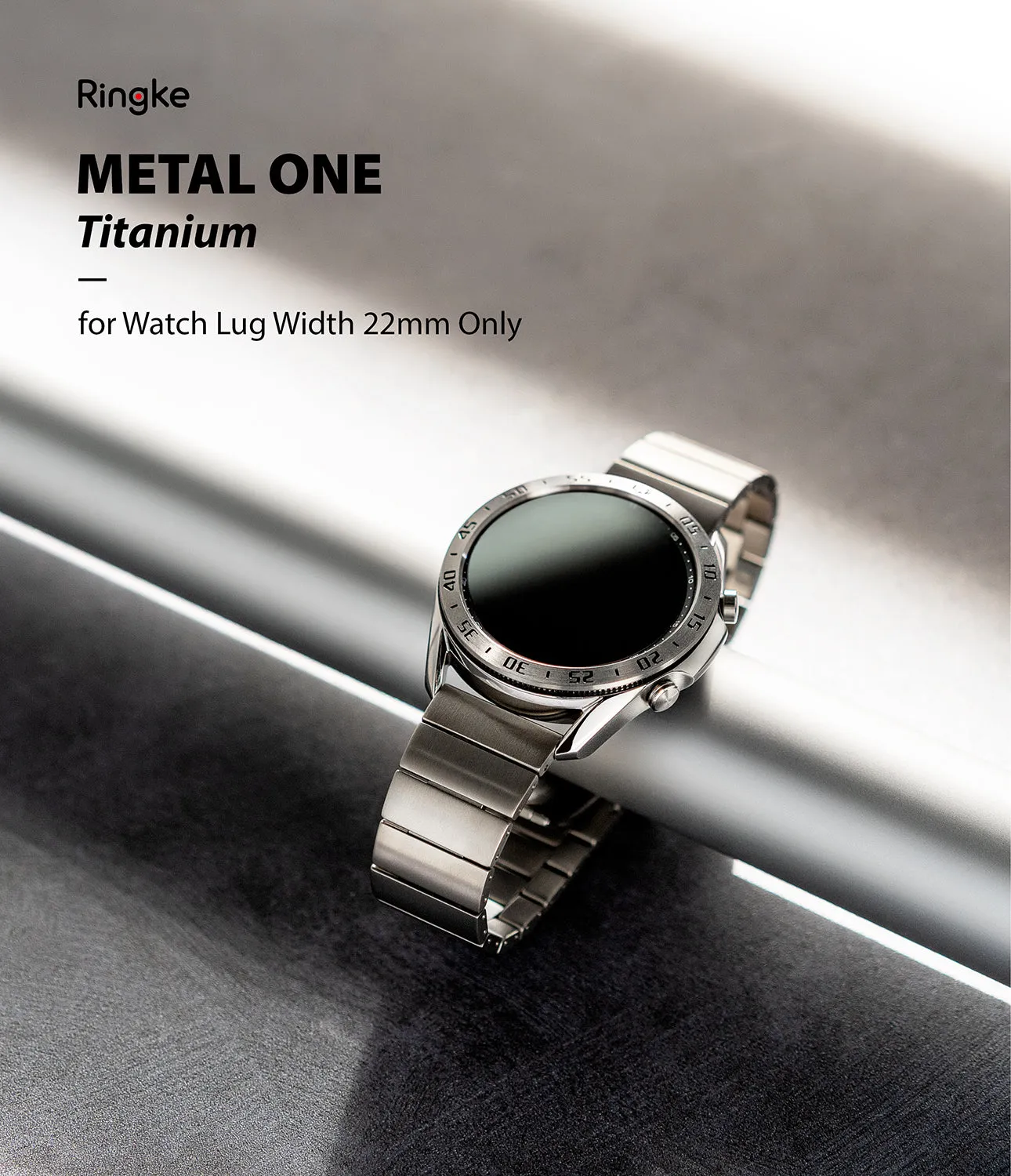 Watch Lug 22mm | Metal One Band [Titanium] - Silver