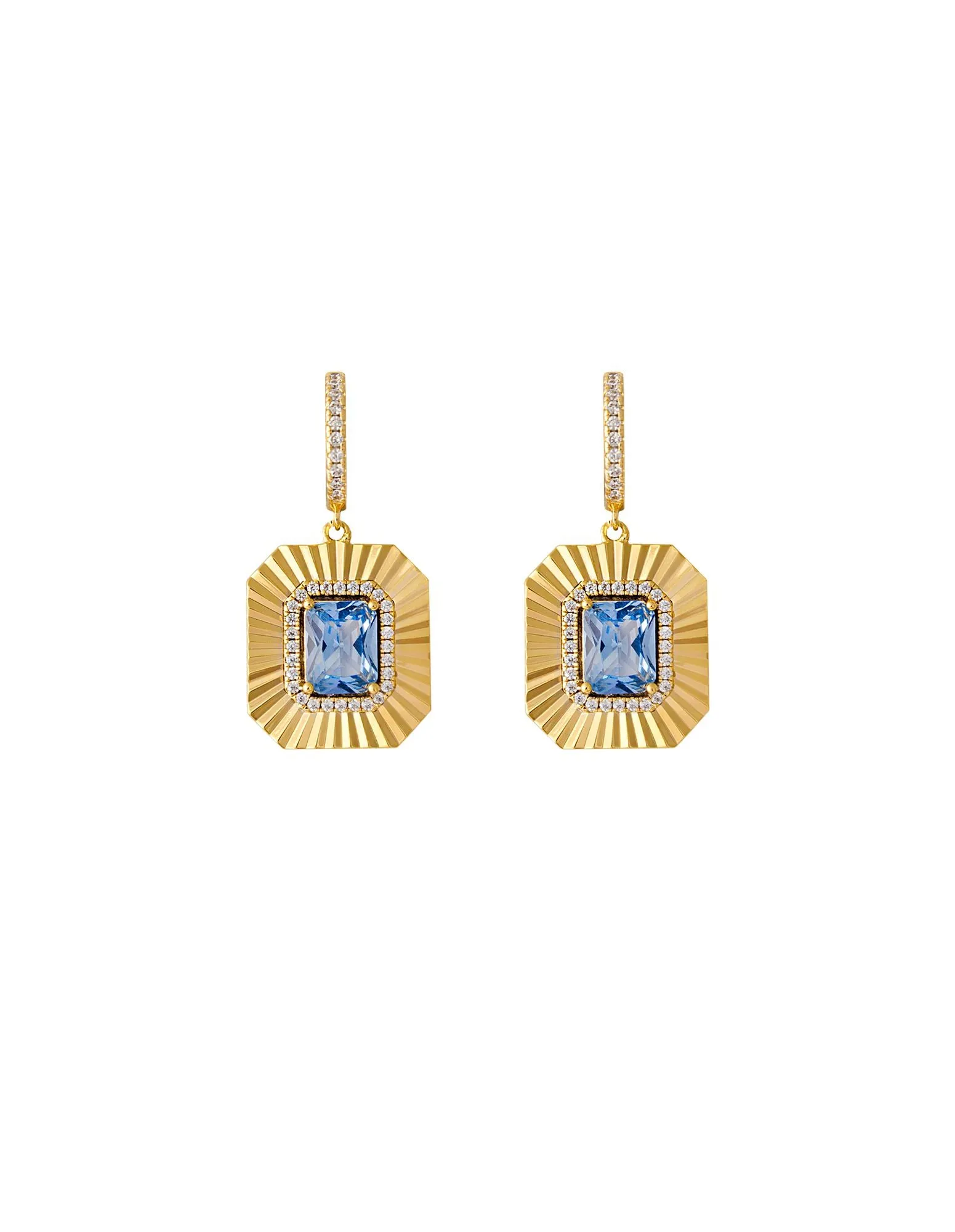 Zahar Pippa Earrings- Blue/Gold